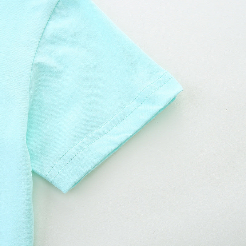 Summer Boys’ Animals Cartoon Pattern T-shirt in European and American Style